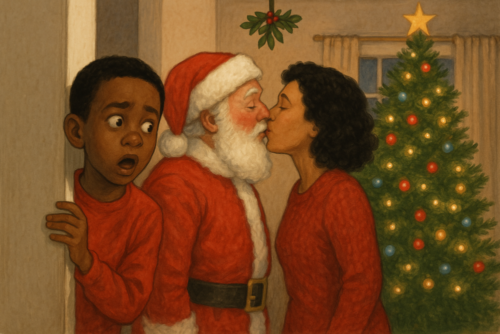 ママがサンタとキスしただってぇぇぇぇー?!?!